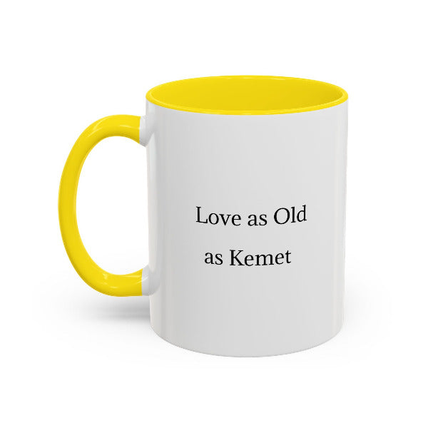 Pharaoh Akhenaten & Queen Nefertiti Mug | Love as Old as Kemet | Ancient Egyptian & African Coffee Legacy