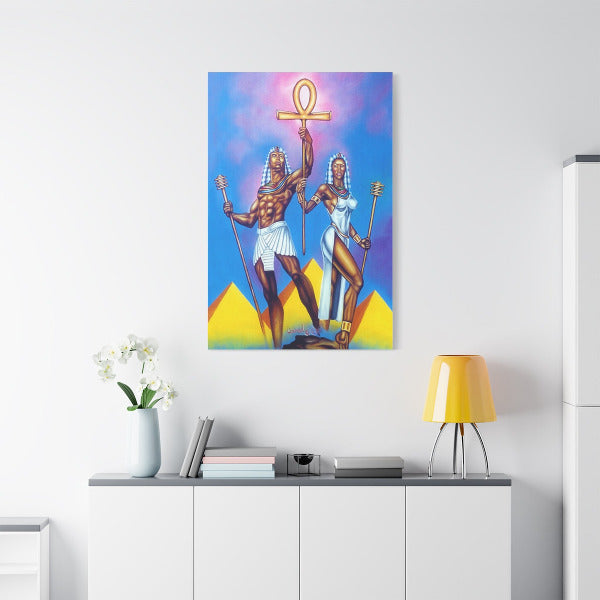 The Pharaoh & Queen Canvas Print