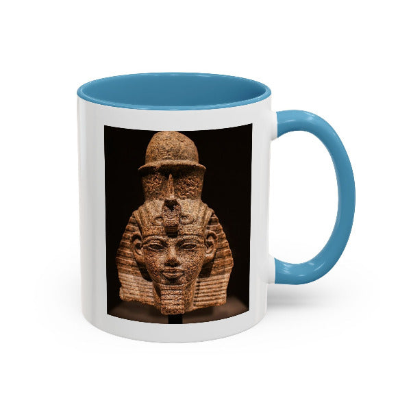 Pharaoh Amenhotep III Mug | Ancient Power. Kemet's Zenith | African Royalty & Legacy