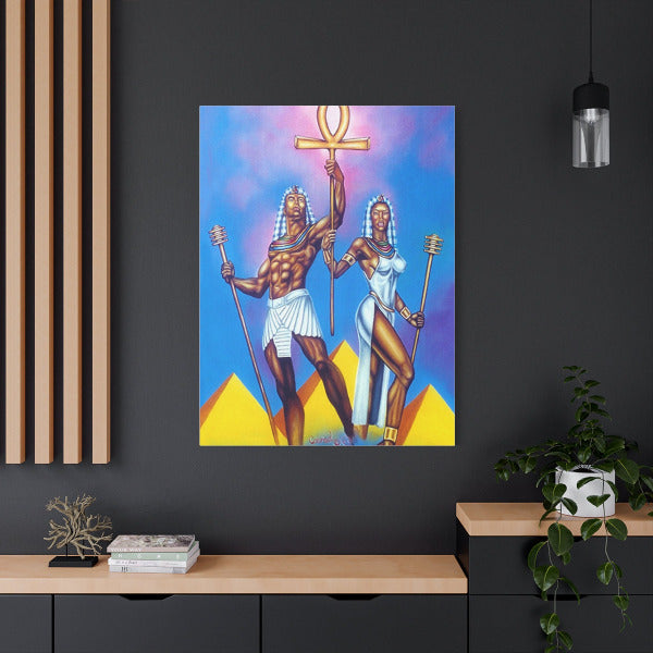 The Pharaoh & Queen Canvas Print