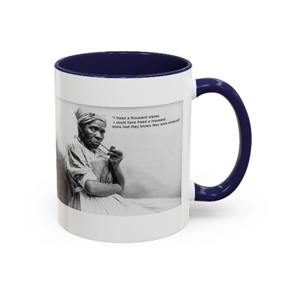 Harriet Tubman Mug | "I Freed A Thousand Slaves" Quote | Black History & African Coffee Legacy