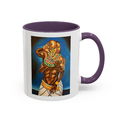 Masonic Couple Mug | Black Freemasonry, Eastern Star & Kemet Wisdom | African Coffee Legacy
