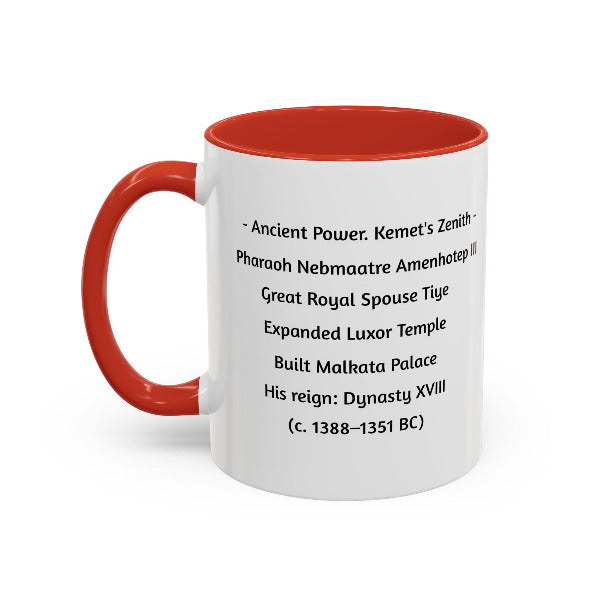 Pharaoh Amenhotep III Mug | Ancient Power. Kemet's Zenith | African Royalty & Legacy