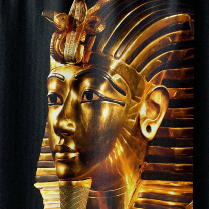 Ancient Egypt King Tut Shower Curtain | Black & Gold Bathroom Decor