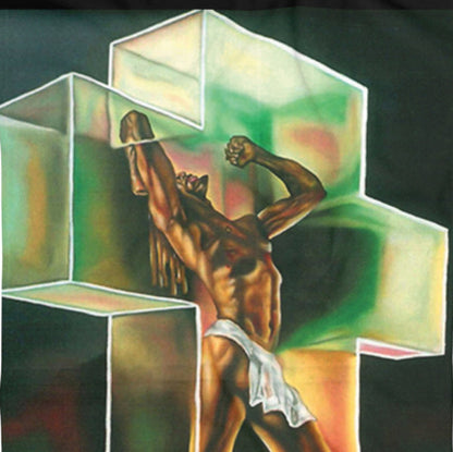 "Breaking Through" Beach Towel | Art of Black Struggle & Resilience