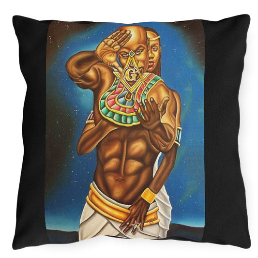 Mason & Eastern Star Throw Pillow - Square & Compass Symbol